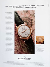 JAEGER-LECOULTRE vintage watch Print Ad !! LES 1000 HEURES QUI FONT DATE DANS