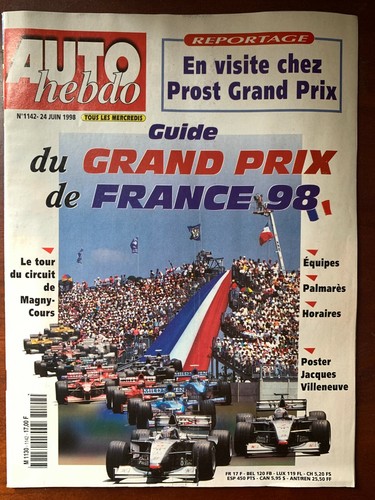 Auto hebdo 1998 - hebdo, 24/06/1998;