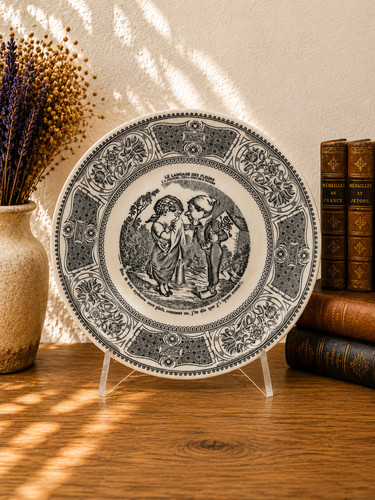 Assiette parlante vintage - vintage, gien