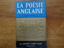 LA POESIE ANGLAISE, édition