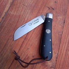 Joli Couteau Régional LONDON L ARMOR maison LE SABOT Manche en BOIS D ÉBÈNE 