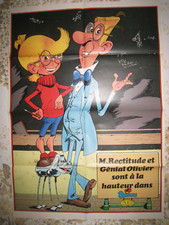 Poster SPIROU   M. Rectitude et Génial Olivier du 9 . 9 . 82