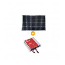 Kit panneau solaire photovoltaïque 150W PERC MPPT 10A - EZA - PACK637