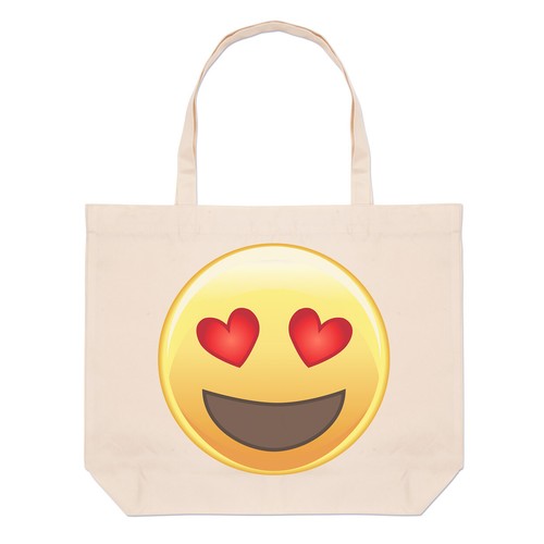 Cœur eyed emoji grand plage - cœur,