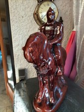 superbe Sculpture orientaliste en terre cuite vernissé  40 cm objet décoration