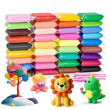 36 Couleurs Air Dry Clay pour Enfants Pate Autodurcissante Argile Autodurciss...