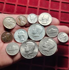 #99-36 ~ Etats Unis USA - Lot X12 dont 3 en argent