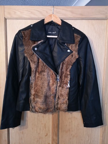 Manteau veste motard femme
