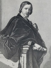 JEAN JACQUES PRADIER Portrait LITHOGRAPHIE Masson GUIGNET James Pradier XIX°