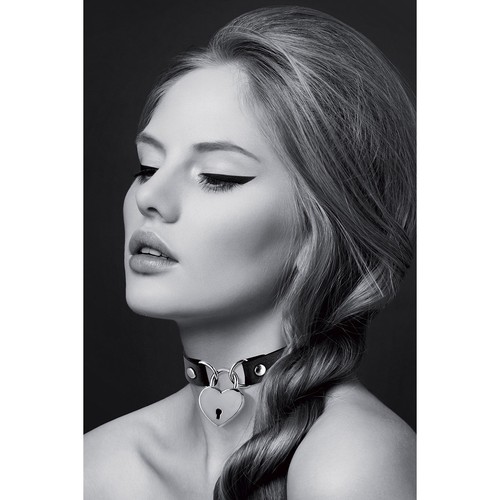 Collier fetish avec cadenas
