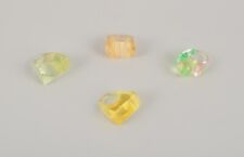 Artiste joaillier français. Quatre anneaux design en plastique rayé. 1960s/70s