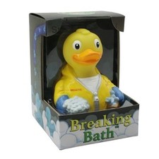 CelebriDucks Breaking Bath Rubber Duck Quacker MIB-Includes FREE value guide!