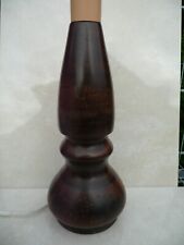 Australian "Black Boy" Wood Table lamp Hand-Turned, Vintage