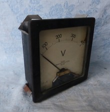 #Instruments de mesure# Cadran AECG (Paris - Lyon) Voltmètre - Mesure du Volt