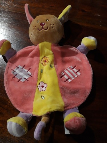 Dp1 doudou plat lapin chien - plat,