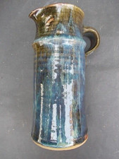 FEU FOLLET grand pichet céramique glacée vernissée 1960 no Chambost Massier