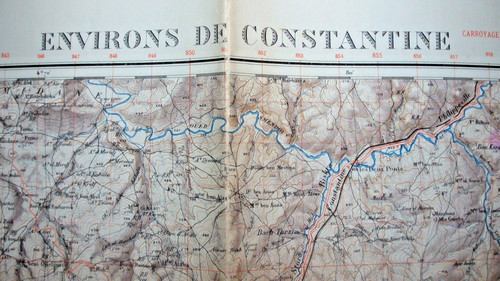 Algérie carte des environs - carte,