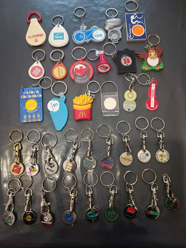 Lot porte clés - porte-clés, jetons