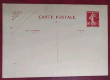 ENTIER POSTAUX CARTE POSTALE
