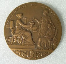 MEDAILLE ACADEMIE DE MEDECINE   service de l'éducation sanitaire   graveur Patey