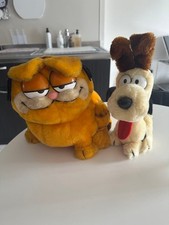 Peluche vintage Garfield 1981 Dakin grande taille jouet de collection authent...