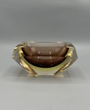 Cendrier Verre Ambre par