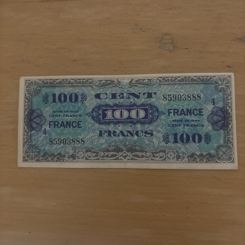 Billet banque france 100 - billet,