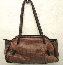 " FURLA " cuir vintage authentique et sublime sac à main bag