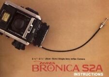 ZENZA BRONICA S2A INSTRUCTION MANUAL FREE SHIP