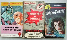 Lot 3 romans policiers Pendez-moi haut et court Bas les pattes Meurtre en direct