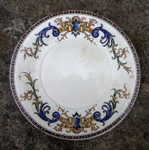 Grand plat faïence - en,