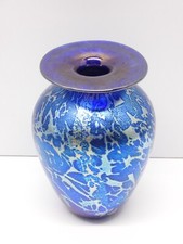-JOLI ANCIEN VASE VERRE Irisé
