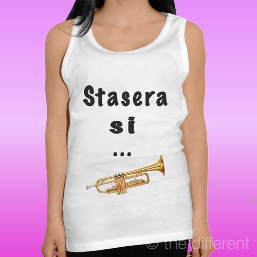 Canotta shirt femme phrase - femme, "