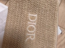 Christian DIOR, Pochette en raphia