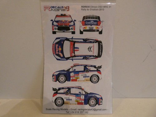 Décalcomanie citroen ds3 wrc - citroen,