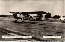 PC AVIATION AIRCARFT MAX HOSLTE 1521 BROUSSARD FRANCE REAL PHOTO (a42022)