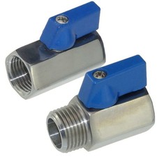 Mini vanne à bille d'arrêt