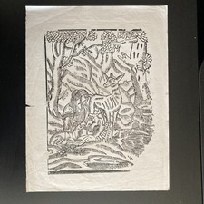 Ancienne Gravure sur Bois -
