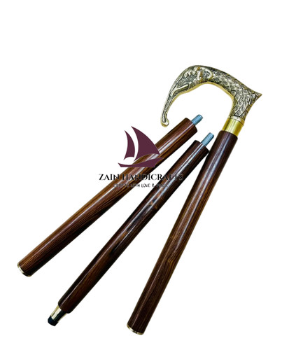 Canne bâton marche bois - bâton, en