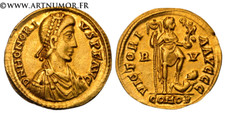 Honorius solidus ravenne - -,
