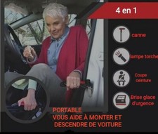 Voiture Canne de marche soutien Aide A La Mobilité accés véhicule lampe torche 