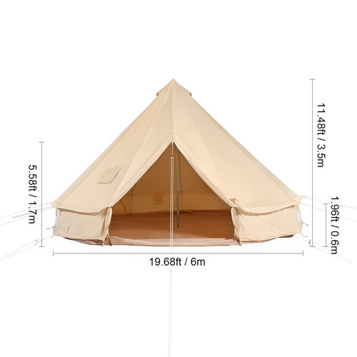 Tente cloche toile - 4, 6