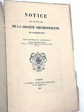 LIVRE ANCIEN NOTICE SOCIÉTÉ