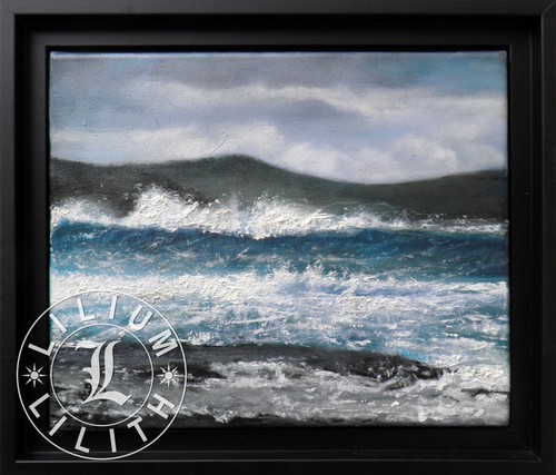 Peinture huile marine - à,