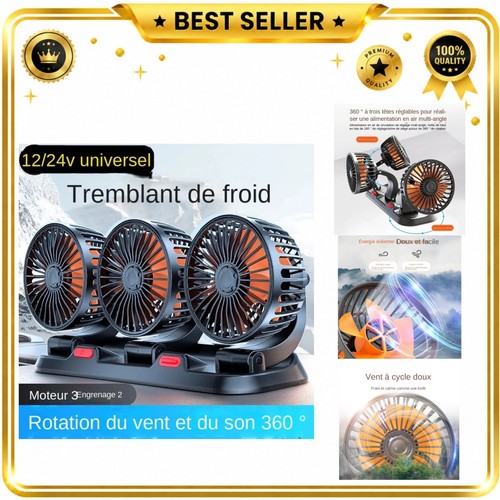 Ventilateur voiture usb - ventilateur,