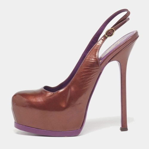 Escarpins plateforme cuir - en,