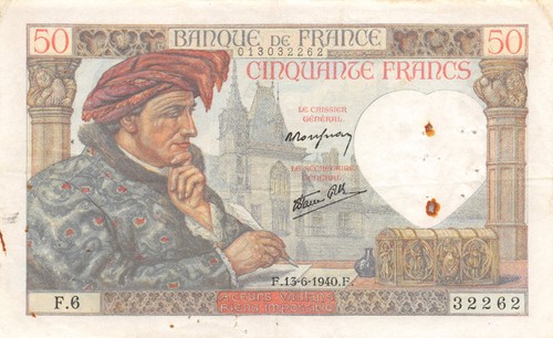 France francs jacques coeur - 50,