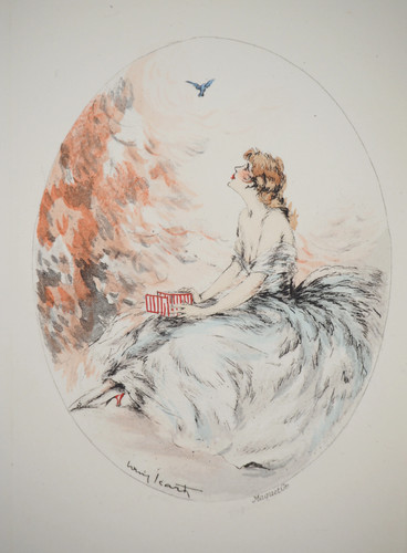 Louis icart jeune femme et - louis,