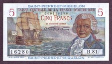 St Pierre Miquelon 5 Francs
