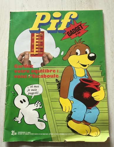 Magazine pif gadget ancien - magazine, n°